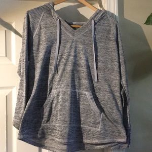 Heather grey athletic hoodie